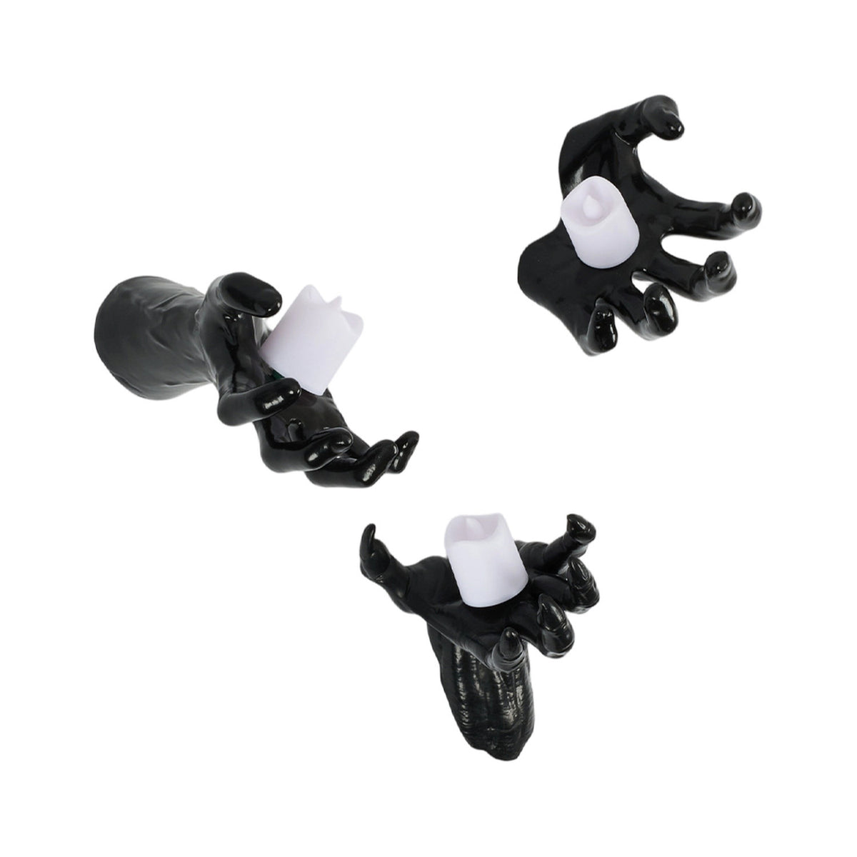 Halloween Black Reaching Hands with LED Lights 3 Piece