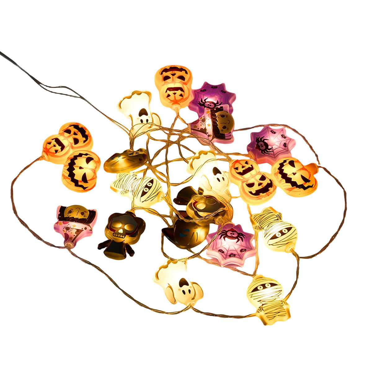 Spooky Icons Halloween String Lights 20 LED 3m