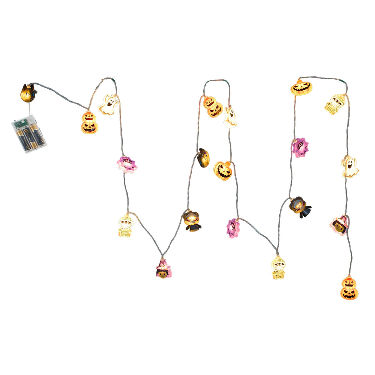 Spooky Icons Halloween String Lights 20 LED 3m