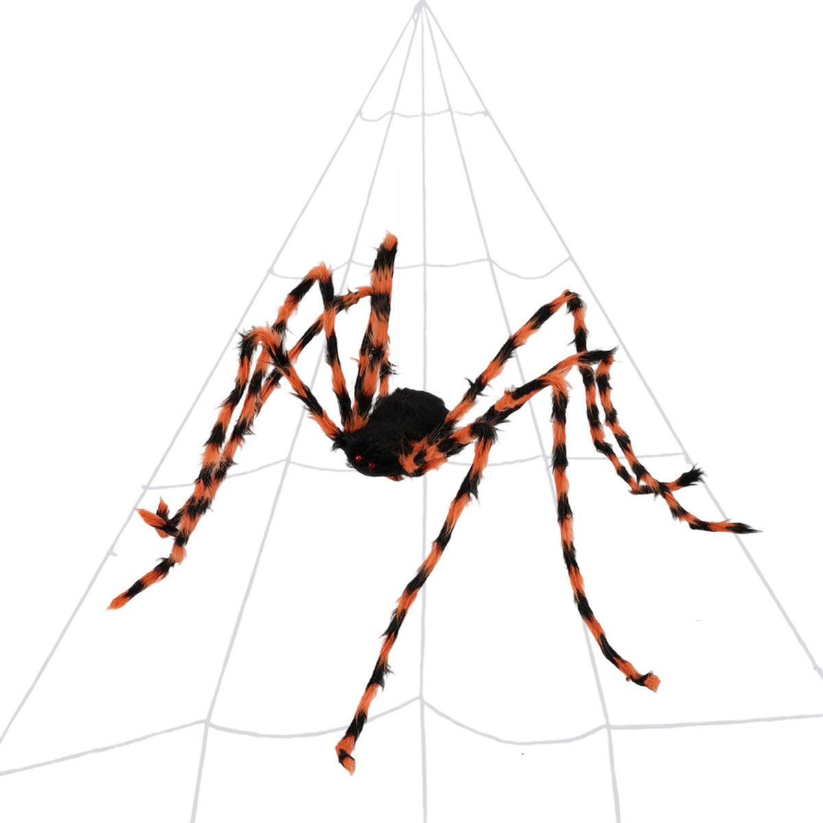Halloween Spider Web with Scary Spider 100 x 60cm