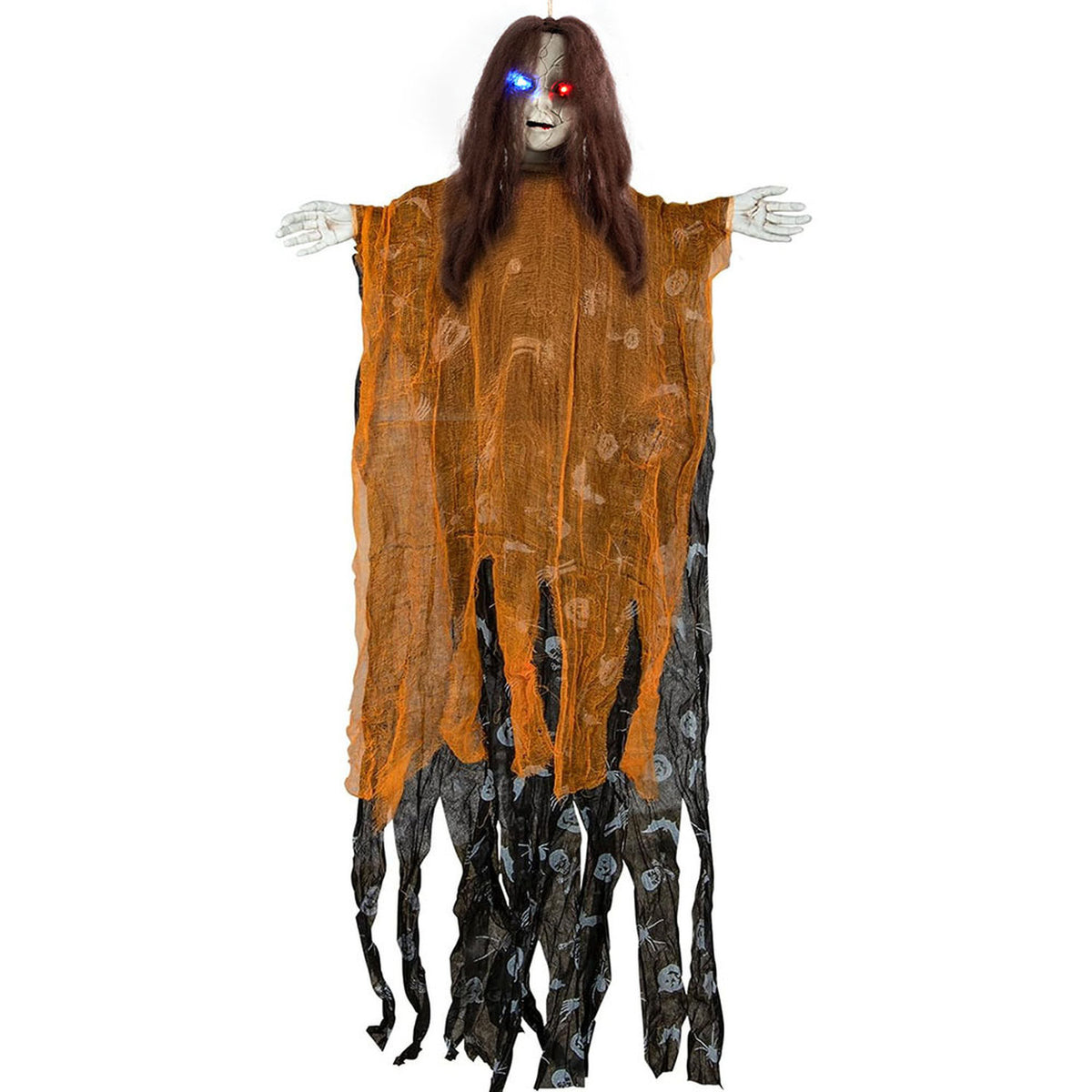 Spooky Halloween Hanging LED Ghost 148cm