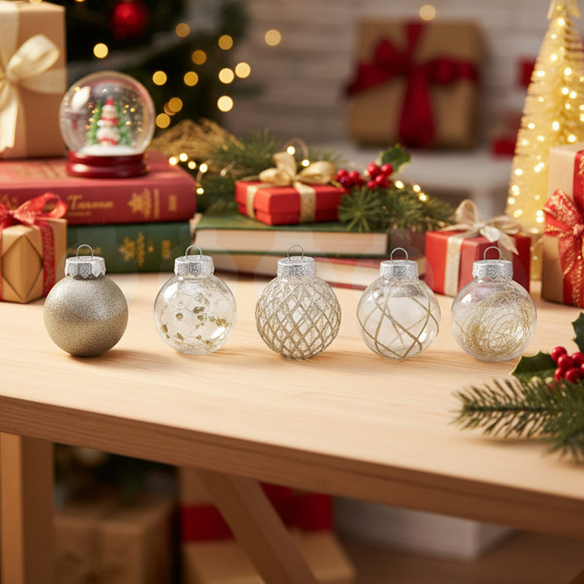 Christmas Baubles Champagne 30 Pack