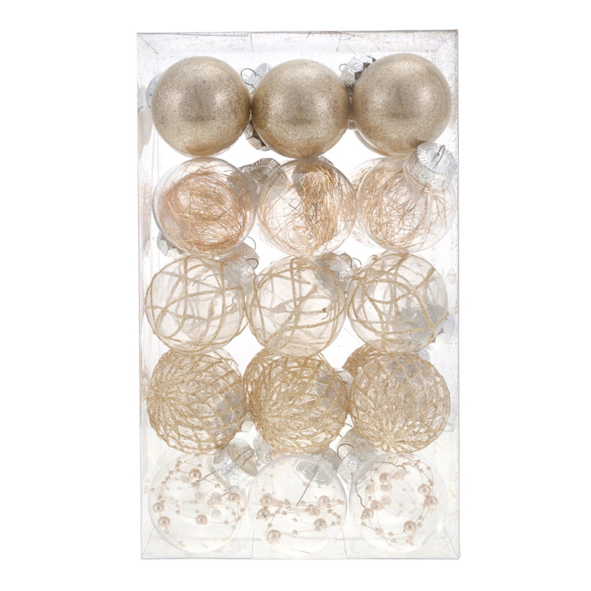 Christmas Baubles Champagne 30 Pack
