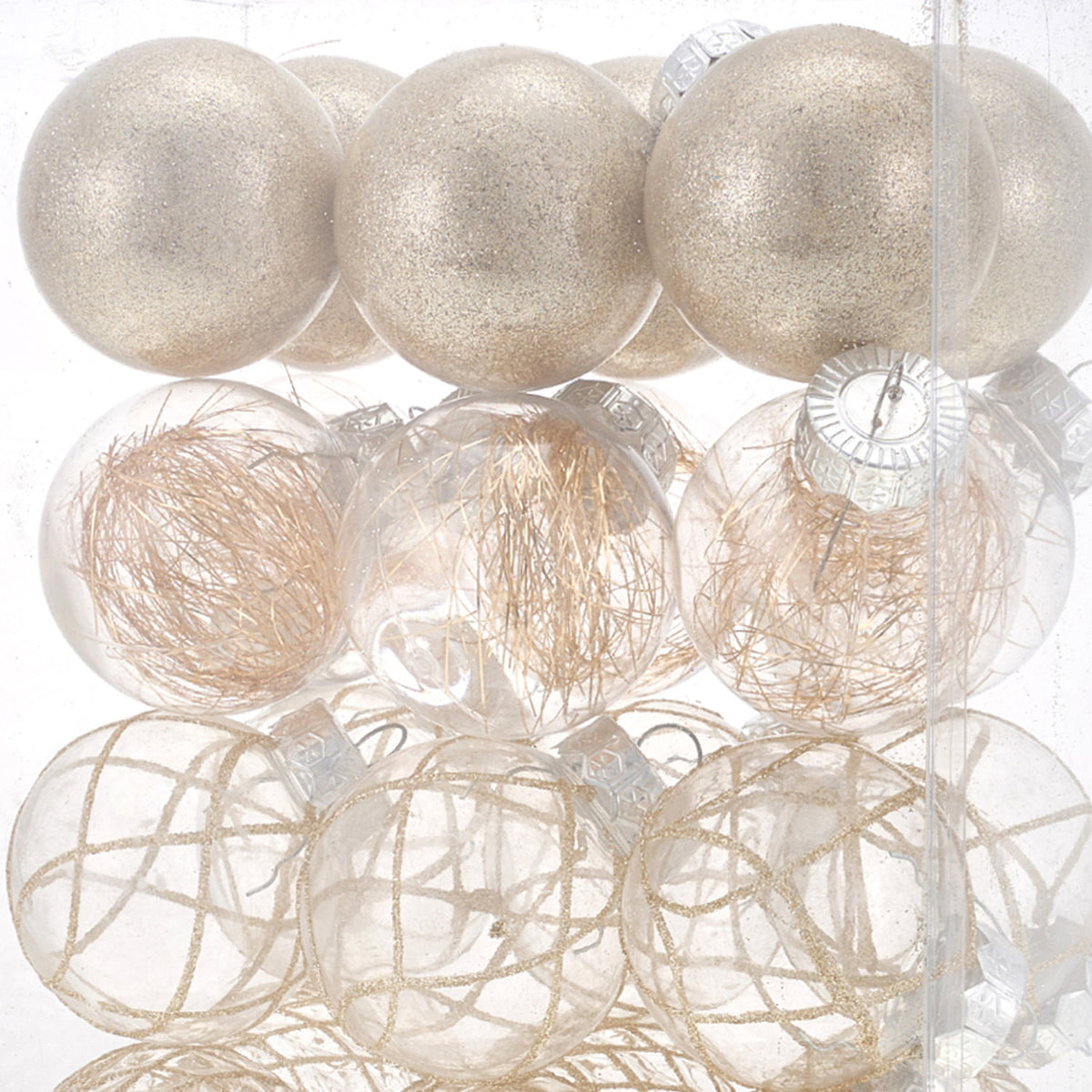 Christmas Baubles Champagne 30 Pack