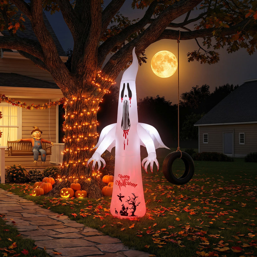 Inflatable Halloween LED Scream Ghost Decor 10.2ft