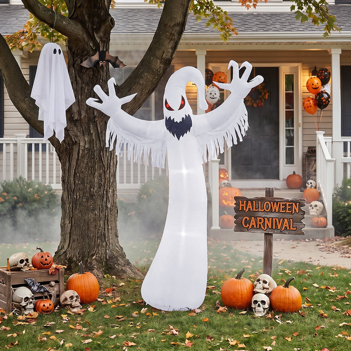 Inflatable Halloween LED Ghost Decor 9.8ft