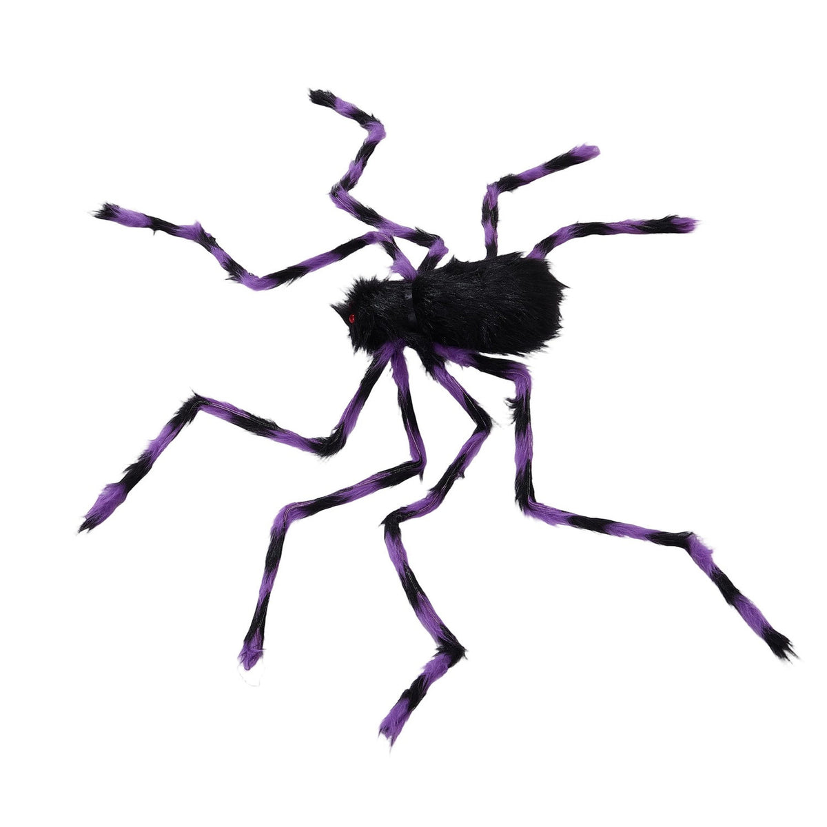 Halloween Purple Hanging Spider Decor 125cm