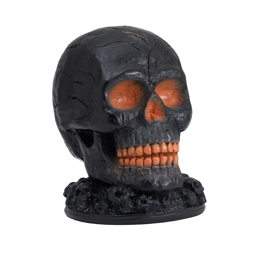 Halloween Lava Skull LED Flame Light 15cm