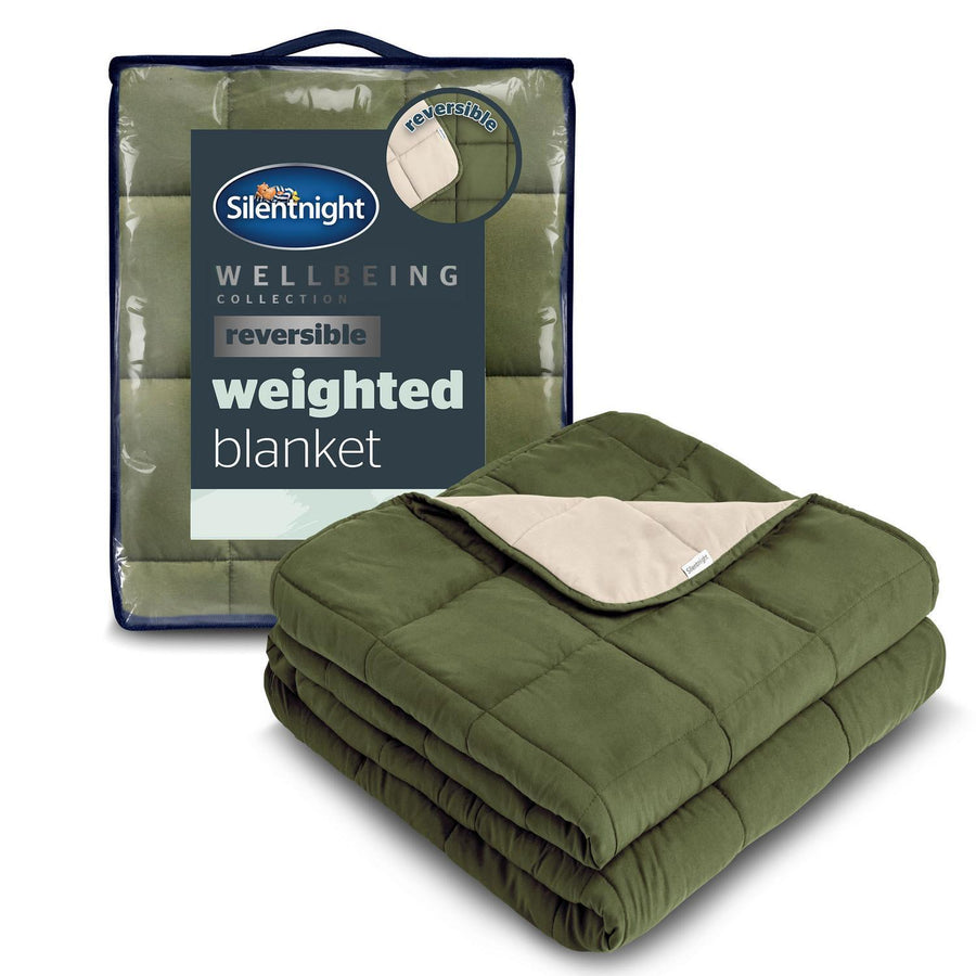 Silentnight Olive/Oyster Adult Weighted Blanket 6.8kg