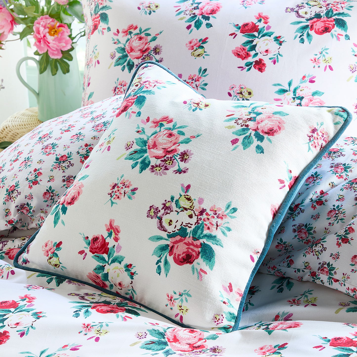 Cath Kidston Icon Floral Printed Cushion (43cm x 43cm)