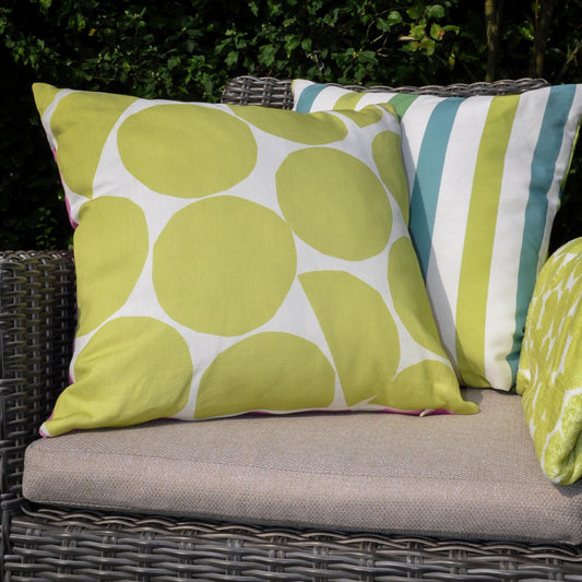 Ingo Reversible Pink/Green Outdoor Cushion (43cm x 43cm)