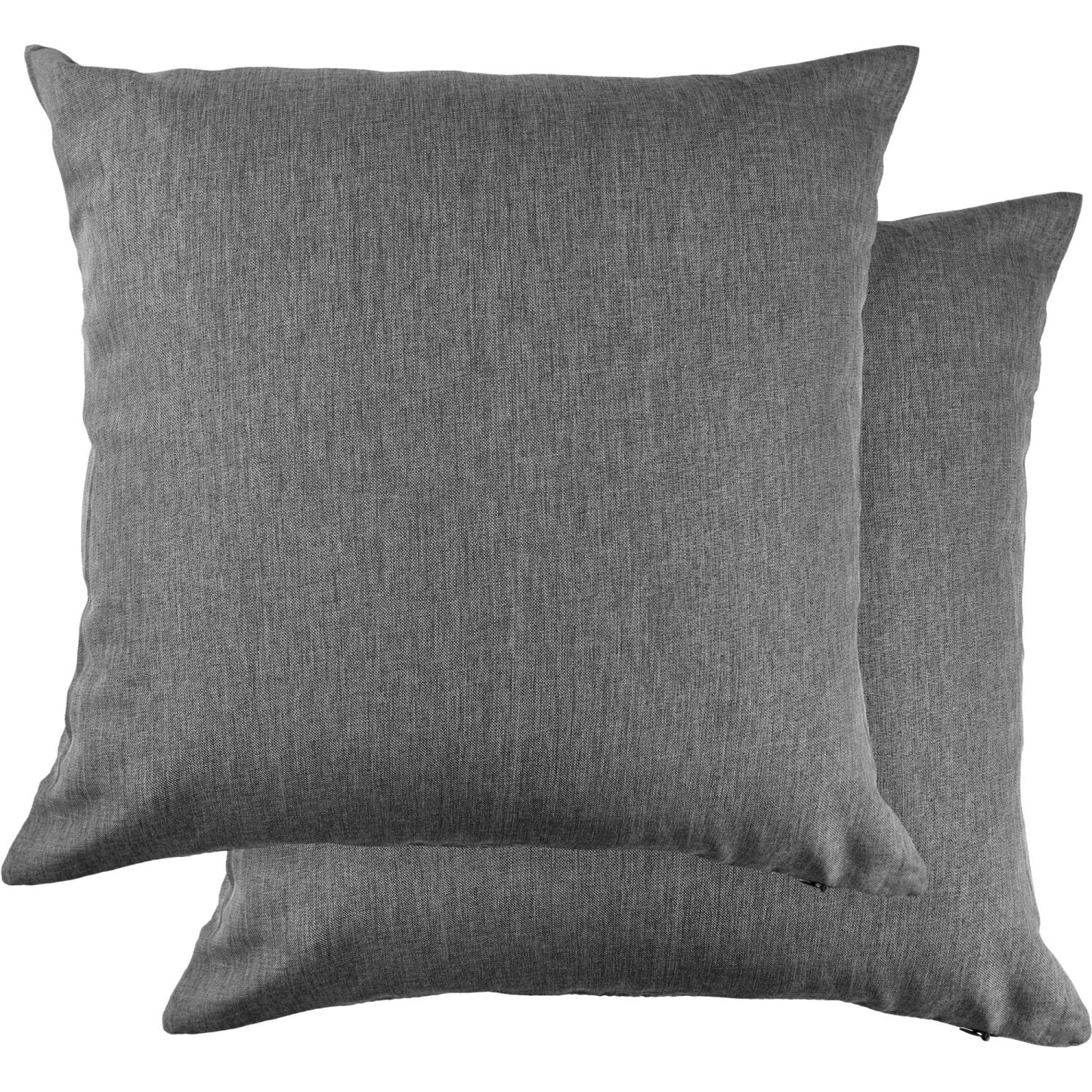 Jardin Charcoal Grey Waterproof Indoor Outdoor Cushion Cover Pair (43cm x 43cm)