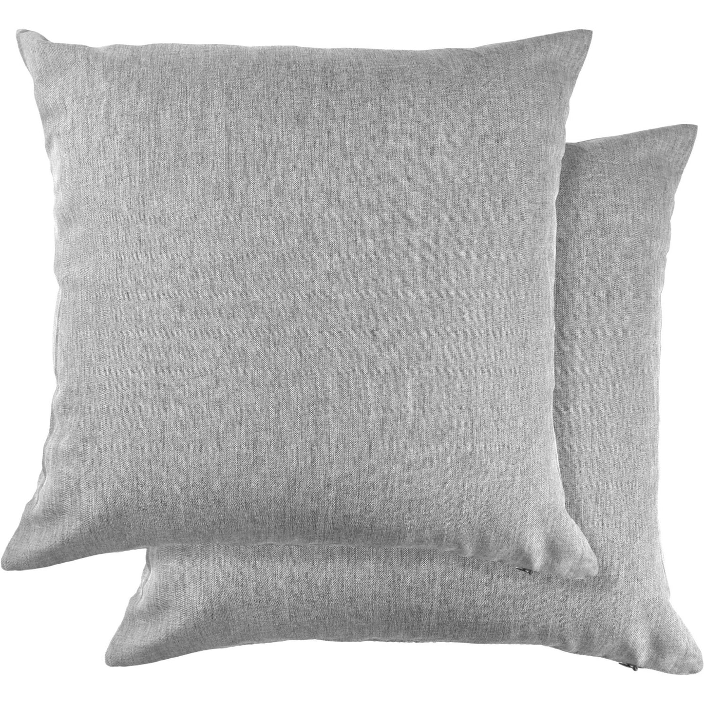 Jardin Silver Waterproof Indoor Outdoor Cushion Cover Pair (43cm x 43cm)