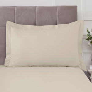 100% Cotton 180TC Natural Oxford Pillowcase Pair