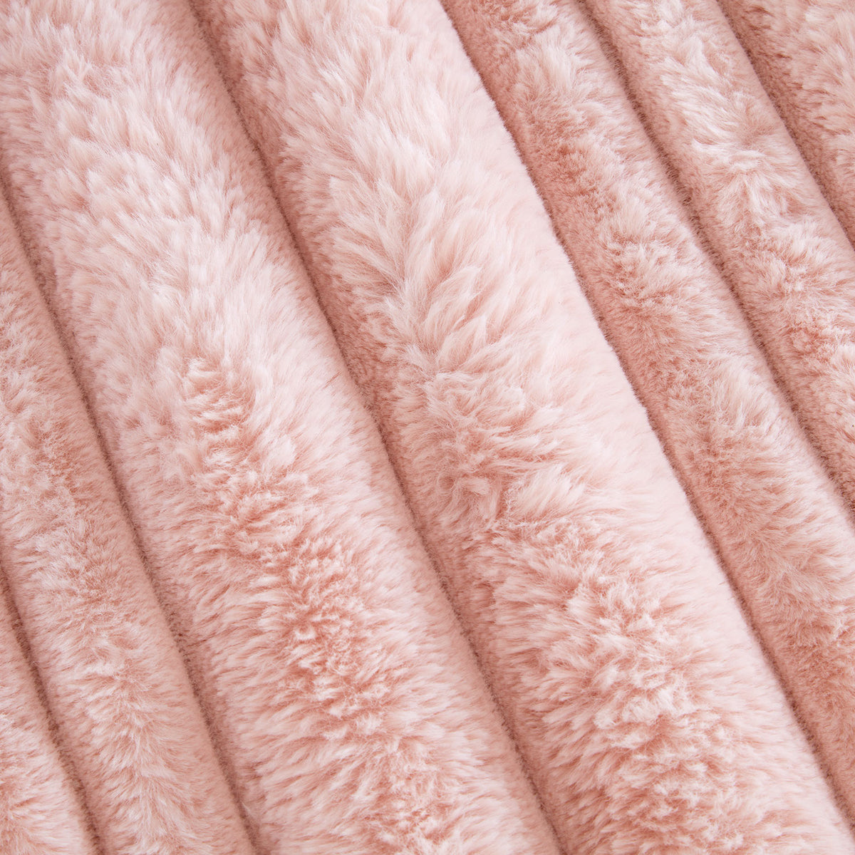 Alaska Blush Faux Fur Throw