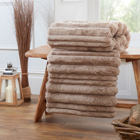 Alaska Mink Faux Fur Throw