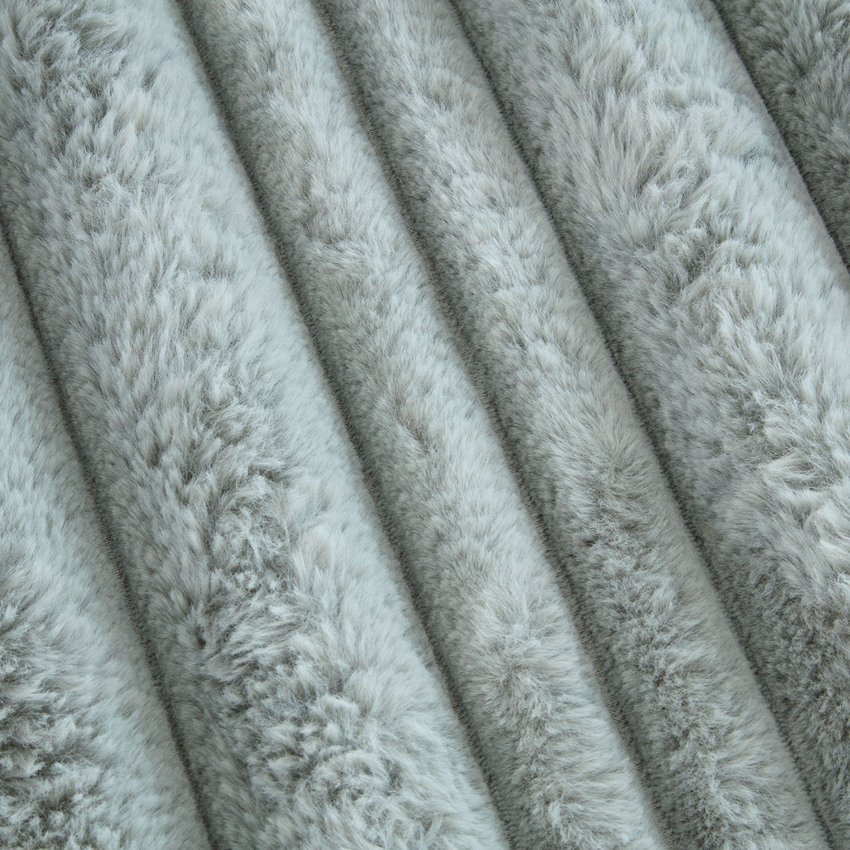 Alaska Silver Faux Fur Throw