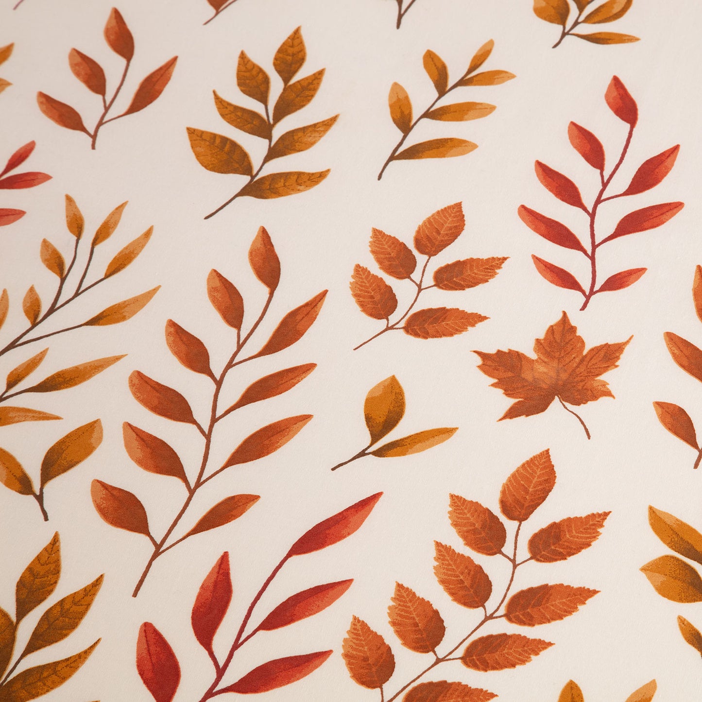 Amber Autumn Leaf 100% Cotton Duvet Set