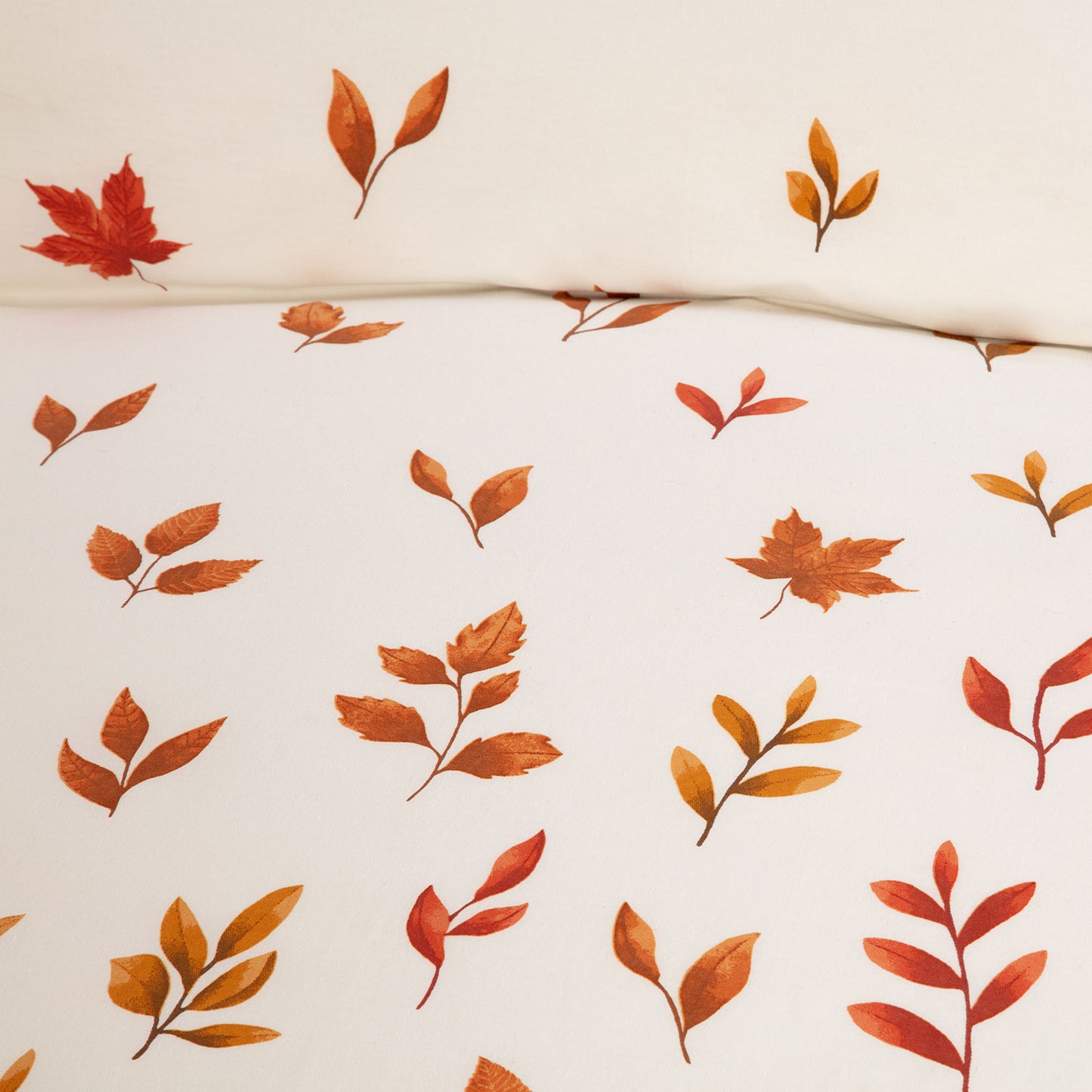 Amber Autumn Leaf 100% Cotton Duvet Set