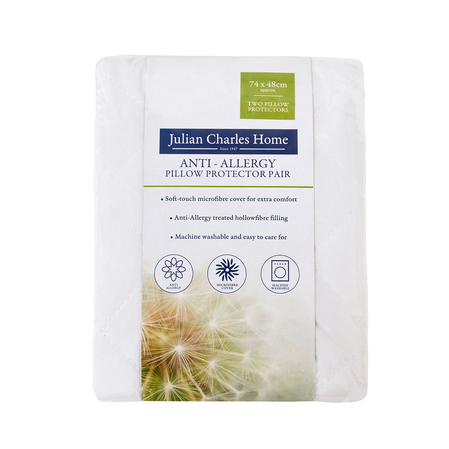 Anti-Allergy Pillow Protector Pair