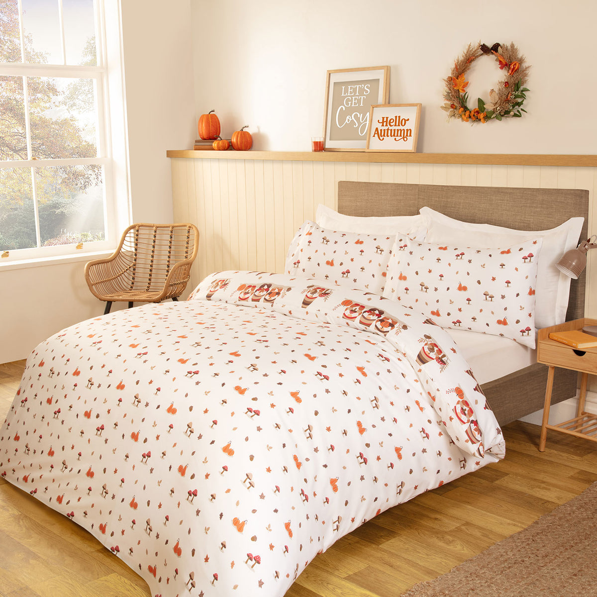 Autumn Gonks Reversible Super Soft Duvet Set