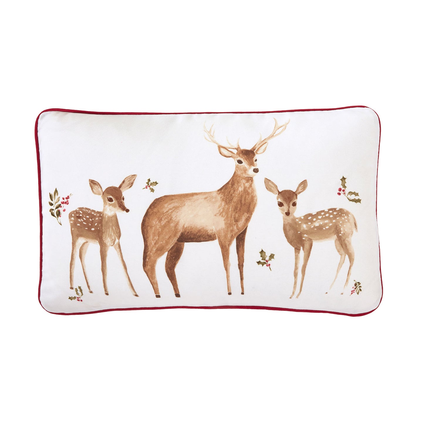 Stag & Deer Printed Canvas Cushion (30cm x 50cm)