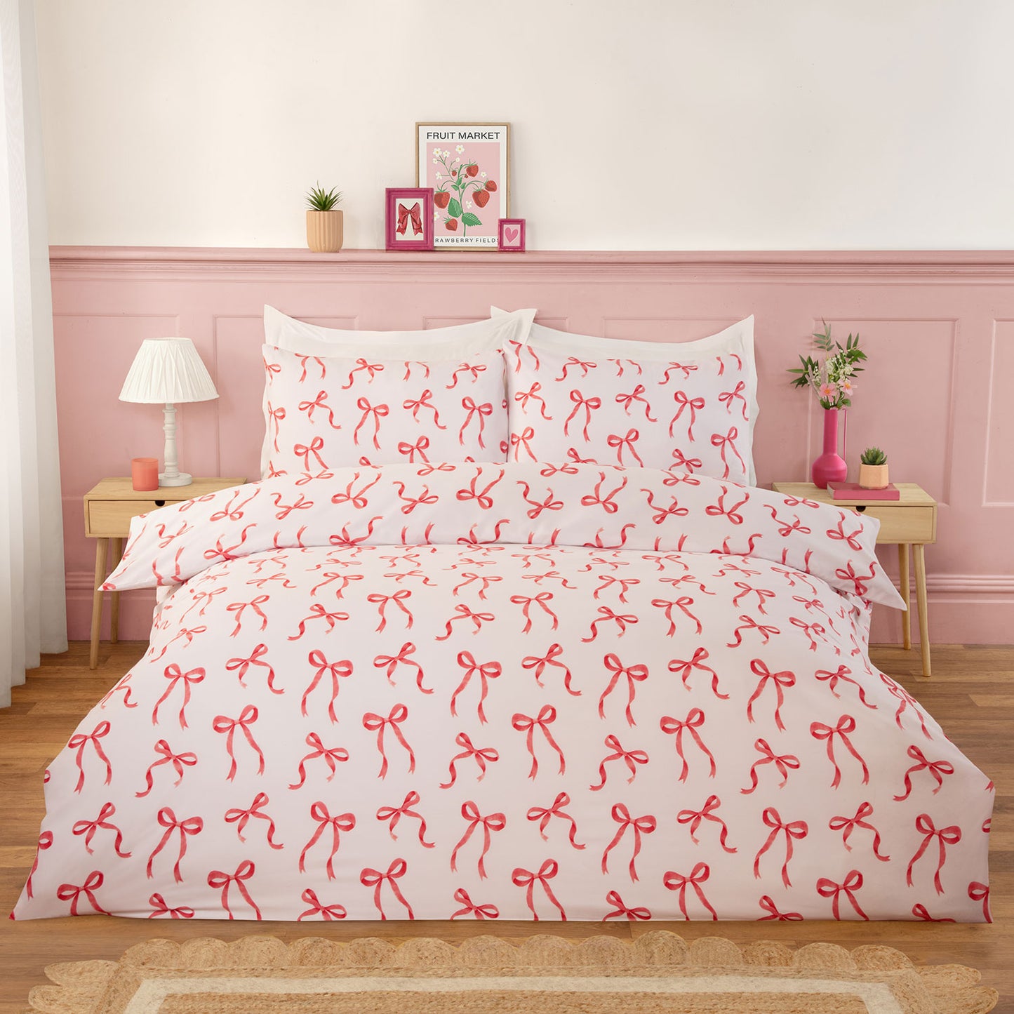 Beautiful Bows Bedding Bedding, Cushion & Throw Bundle In A Bag