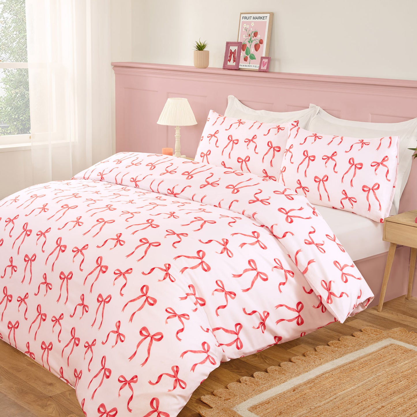 Beautiful Bows Bedding Bedding, Cushion & Throw Bundle In A Bag