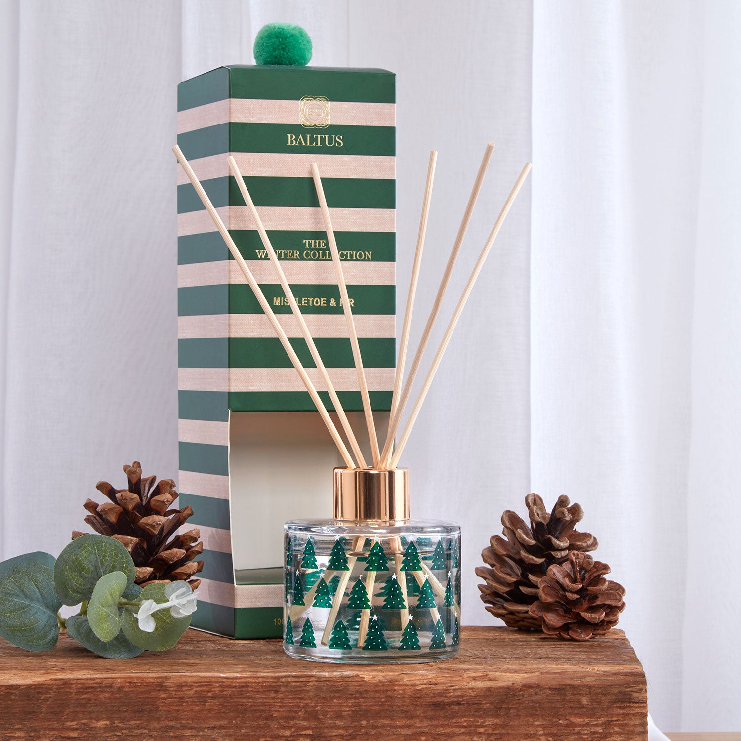 Christmas Trees Mistletoe & Fir 100ml Reed Diffuser Julian Charles Home