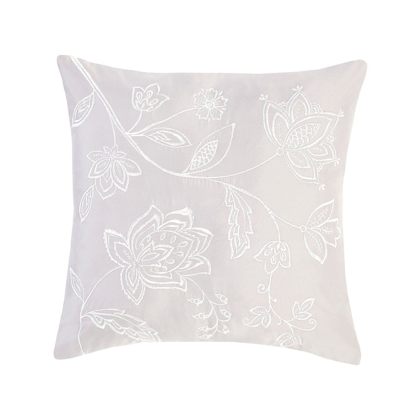 Dorchester Silver Jacquard Square Cushion (43cm x 43cm)