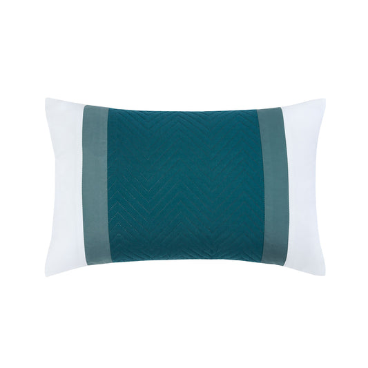 Eton Emerald Green Pinsonic Velvet Boudoir Cushion (30cm x 50cm)
