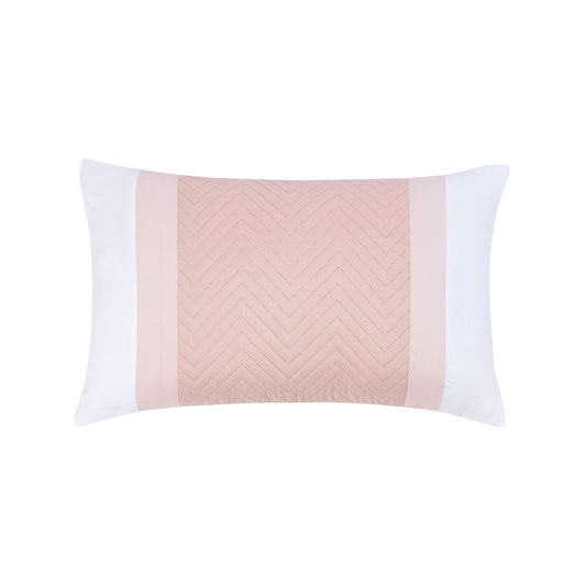 Eton Pink Pinsonic Velvet Boudoir Cushion (30cm x 50cm)