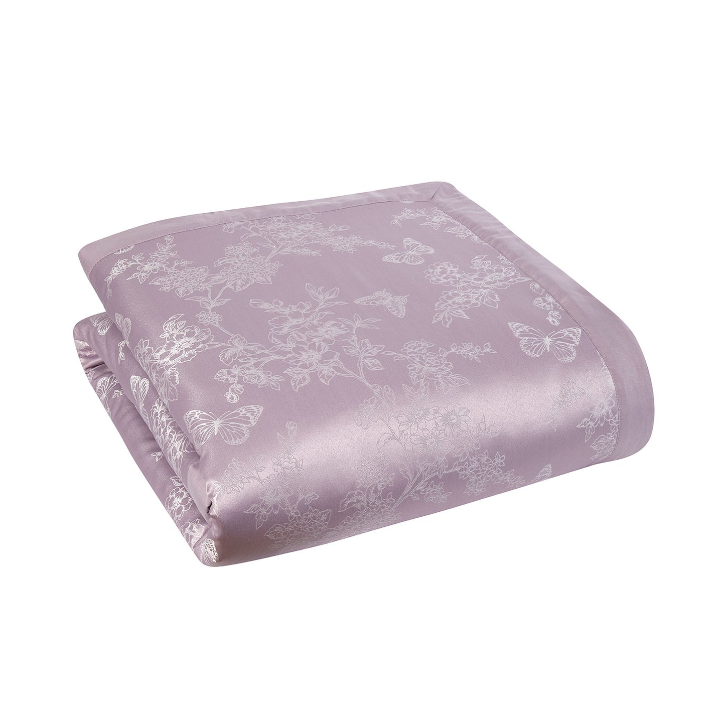 Felicity Lilac Luxury Jacquard Throw (160cm x 240cm)