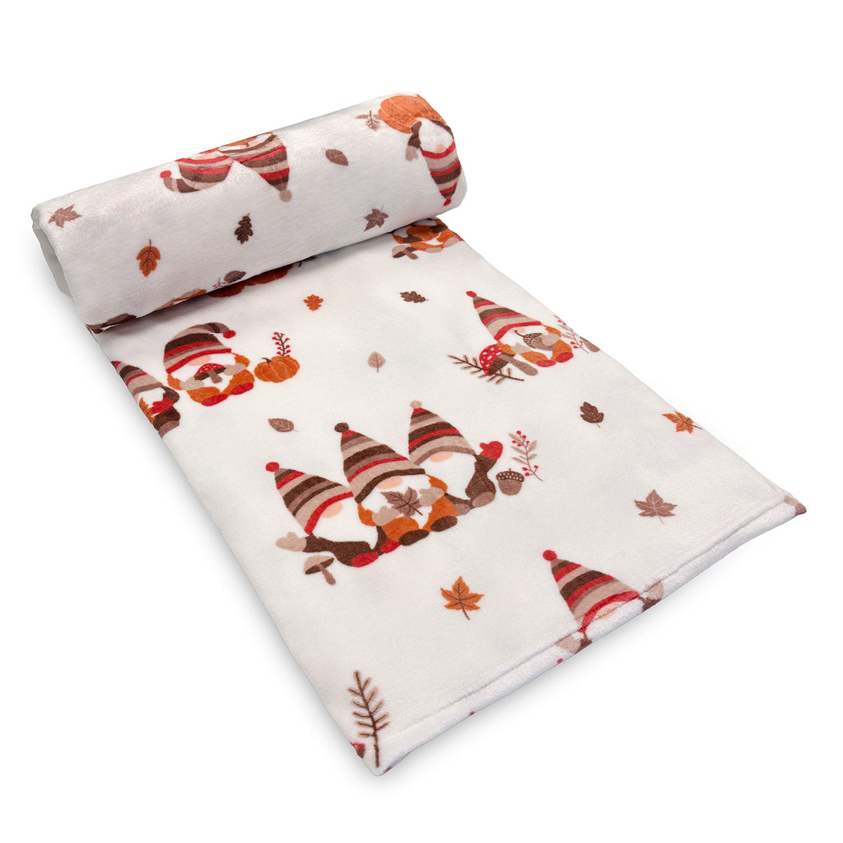 Autumn Gonks Printed Fleece Throw