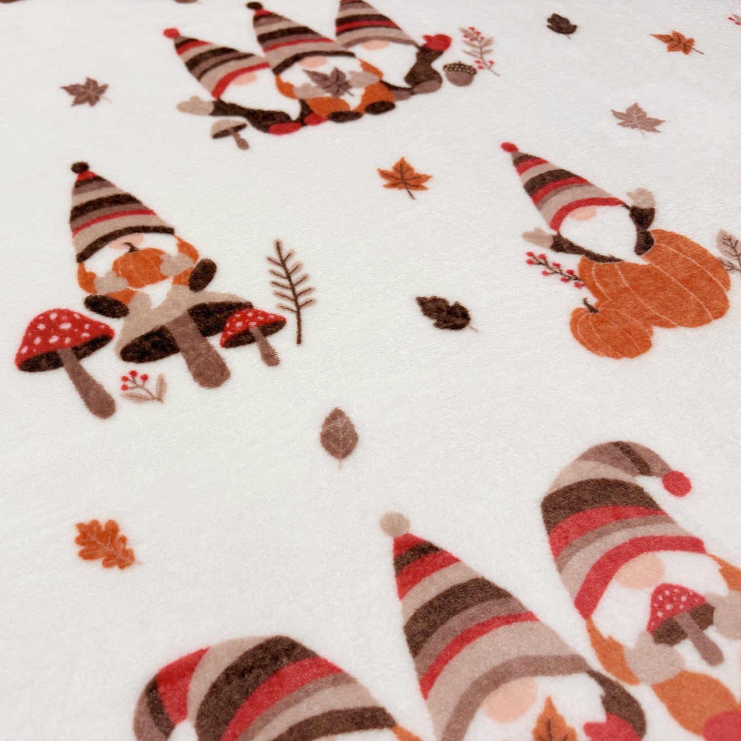Autumn Gonks Printed Fleece Throw