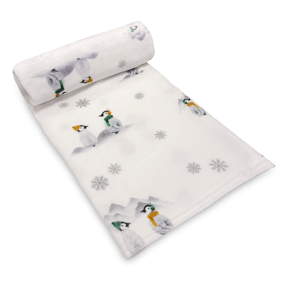 Penguin Pals Printed Fleece Throw (130cm x 150cm)