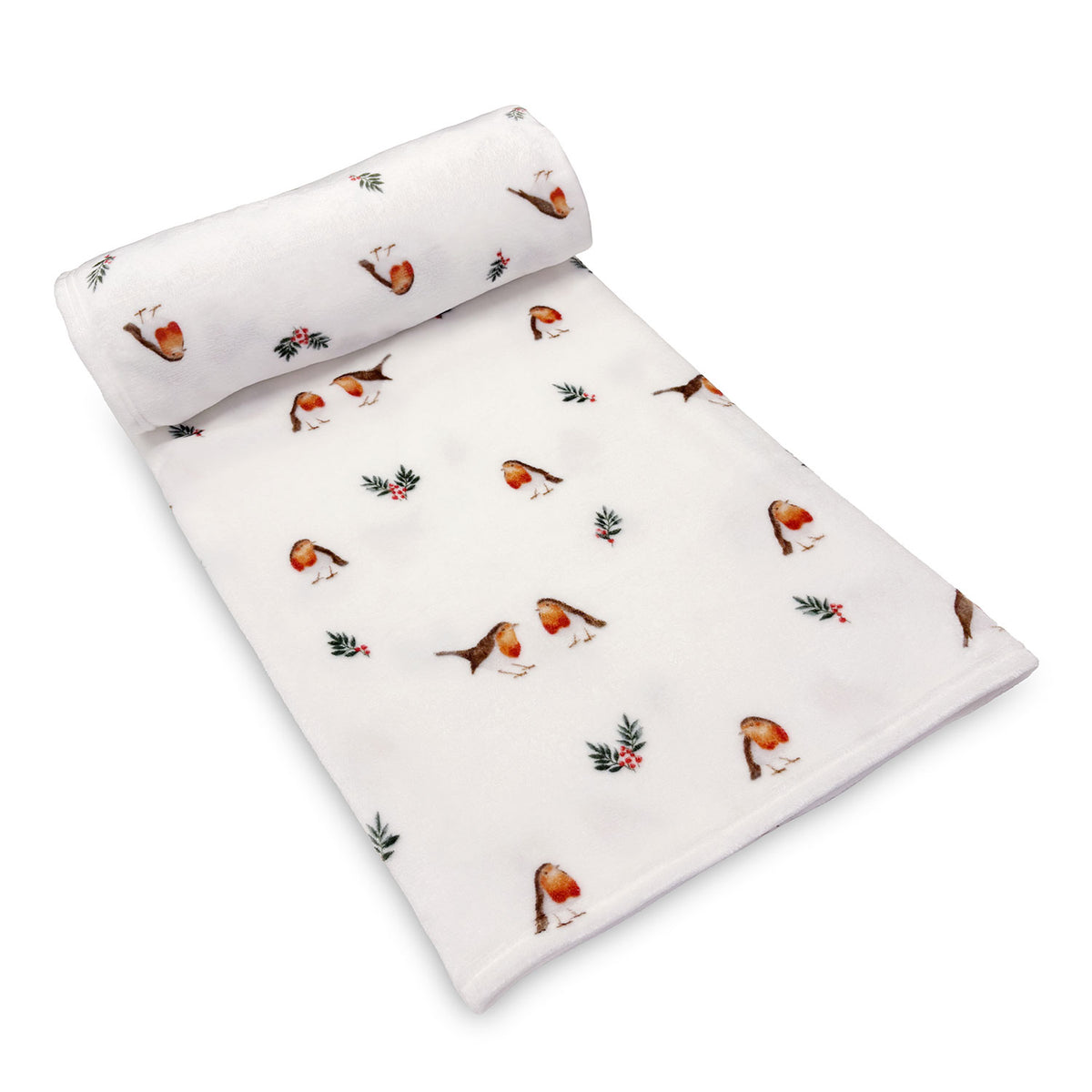 Robin Printed Fleece Throw