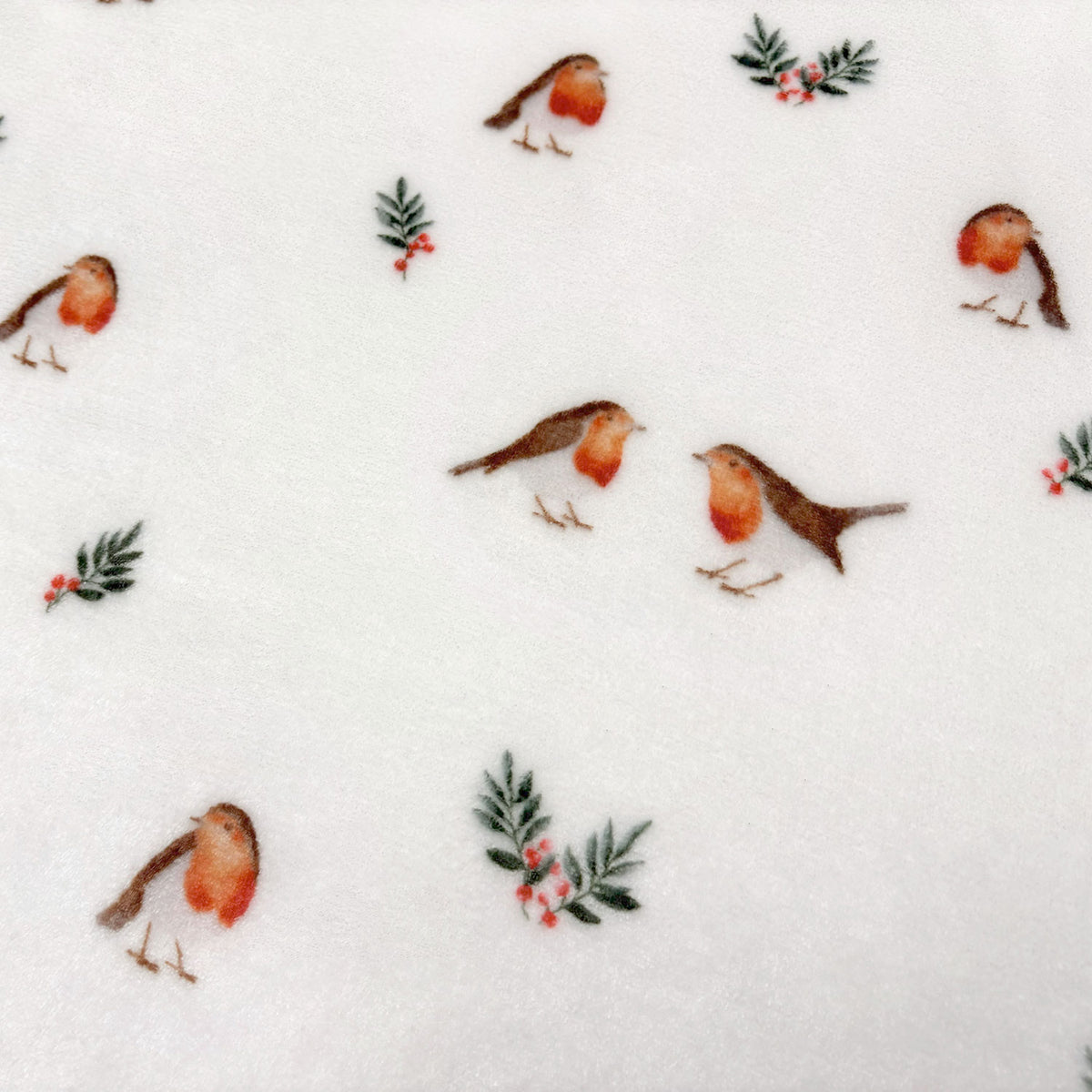 Robin Printed Fleece Throw