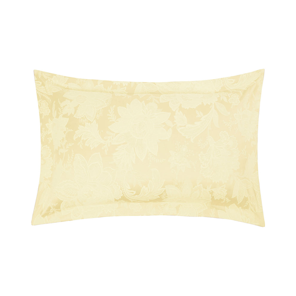 Florentina Lemon Oxford Pillowcase Pair Julian Charles Home