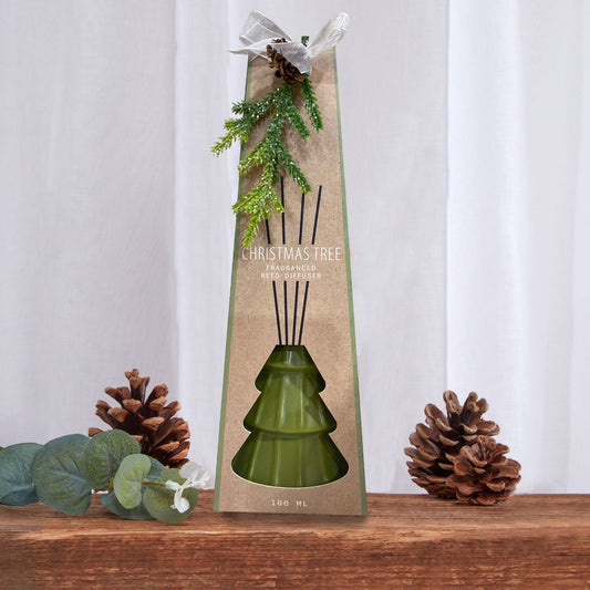 Green Christmas Tree Spruce & Cedarwood 100ml Diffuser