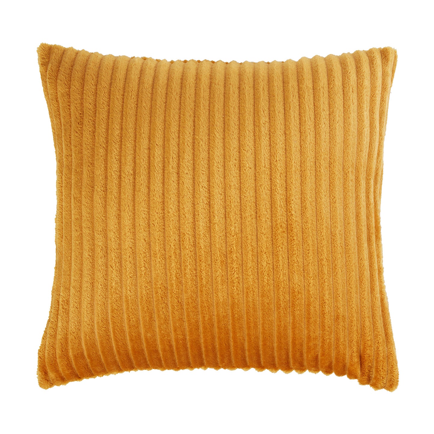 Harper Ochre Fleece Cushion (43cm x 43cm)