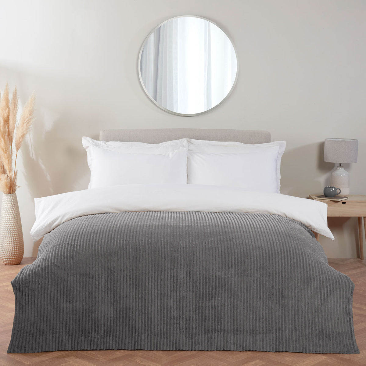 Brooklyn Chunky Ribbed Fleece Throw