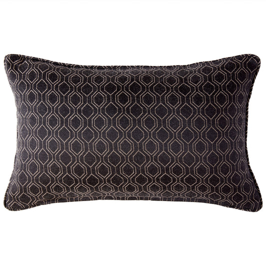 Harrison Black Geo Boudoir Cushion