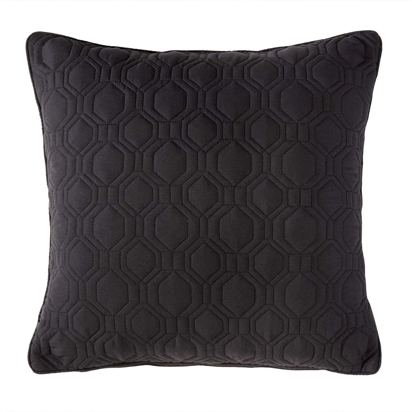 Harrison Black Geo Square Cushion
