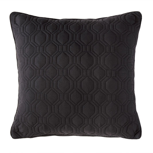 Harrison Black Geo Square Cushion
