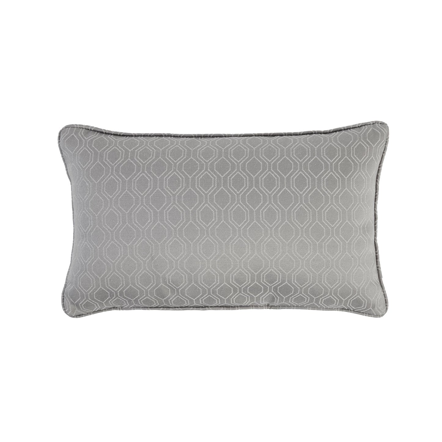 Harrison Silver Geo Boudoir Cushion