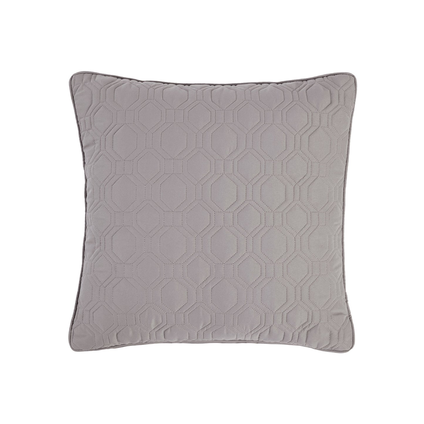 Harrison Silver Geo Square Cushion