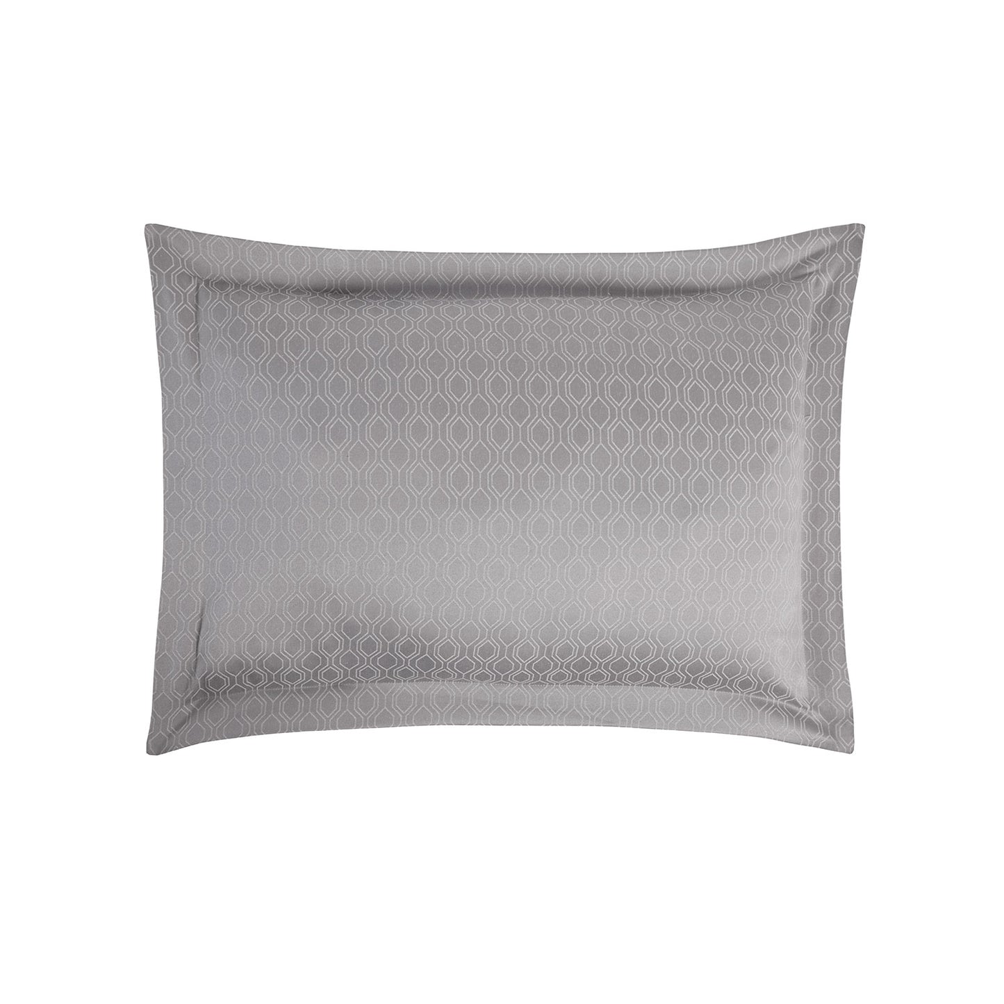 Harrison Silver Geo Jacquard Oxford Pillowcase Pair
