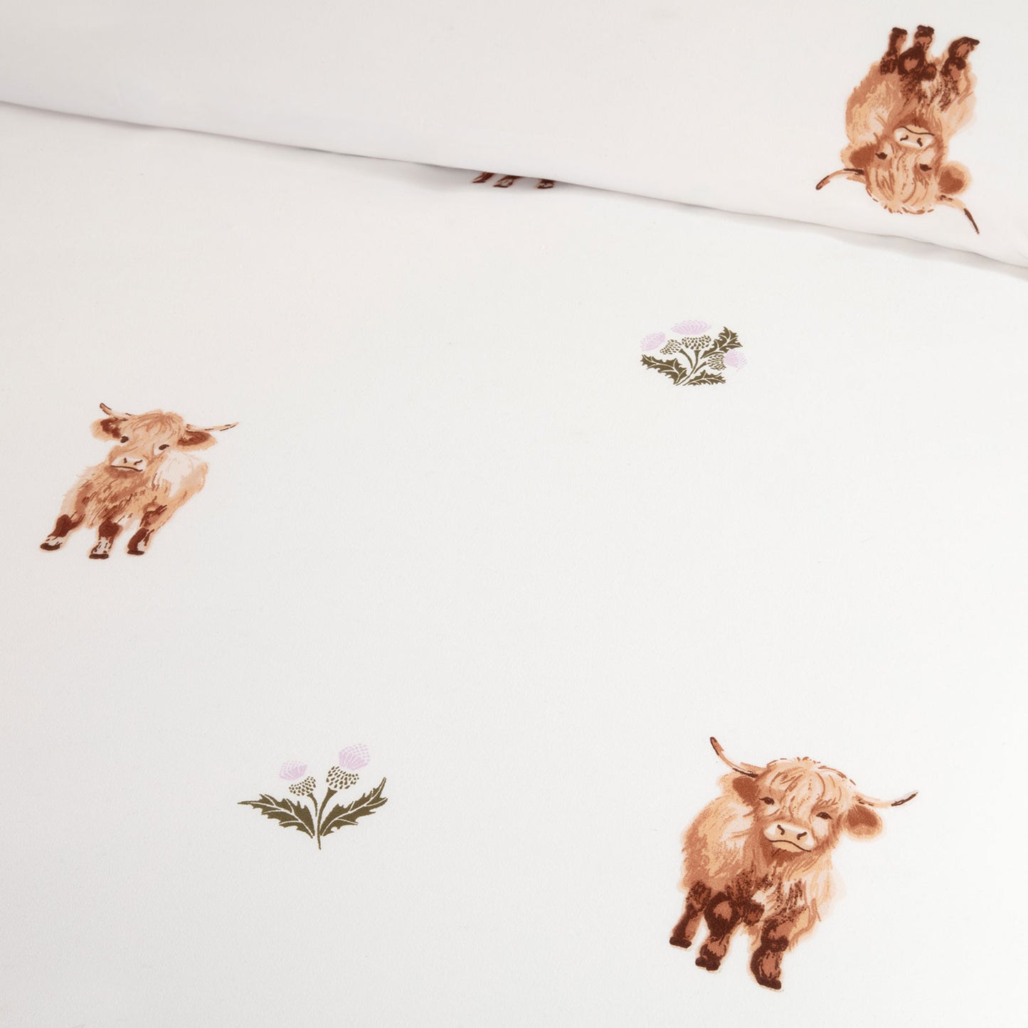 Hattie Highland Cow Bedding, Cushion & Throw Bundle In A Bag