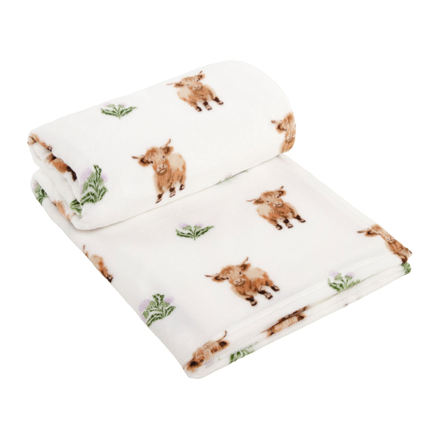 Hattie Highland Cow Bedding, Cushion & Throw Bundle In A Bag